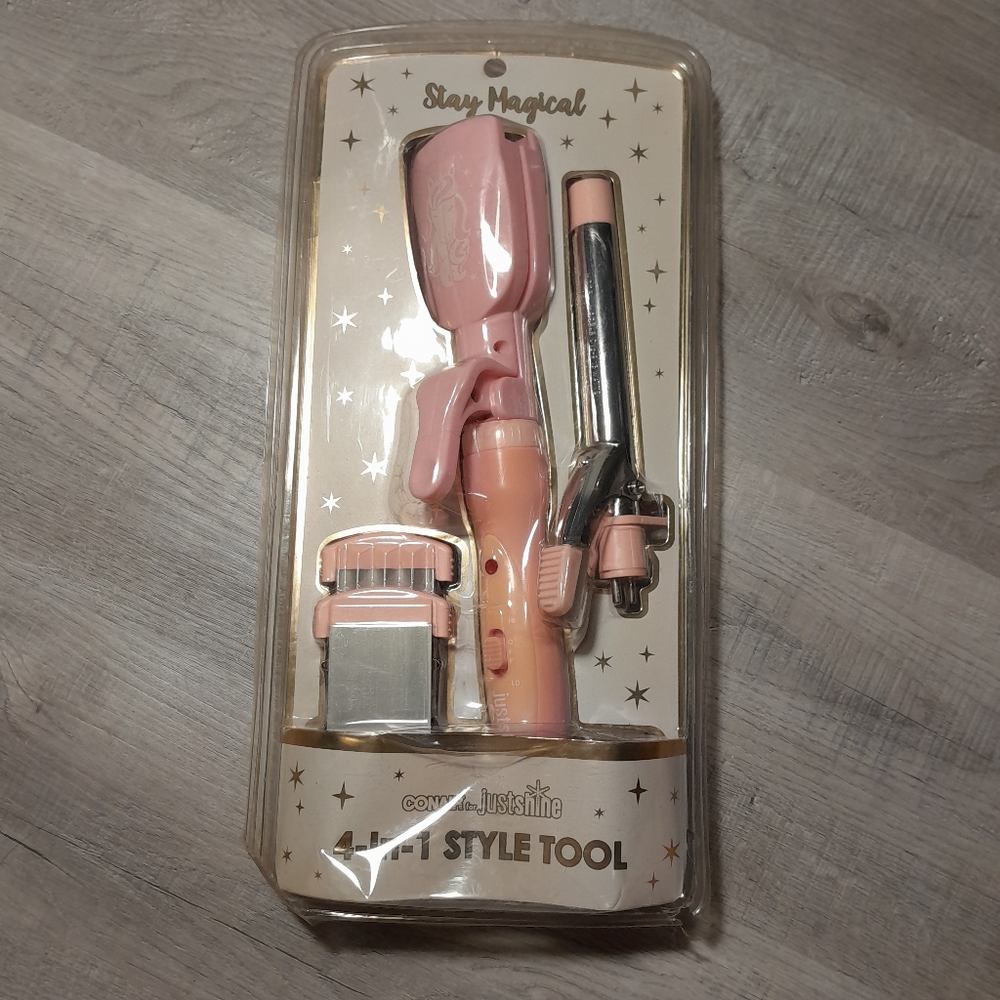 Conair Straightener & Crimper & Curling Iron JustShine 4-in-1 Style Tool